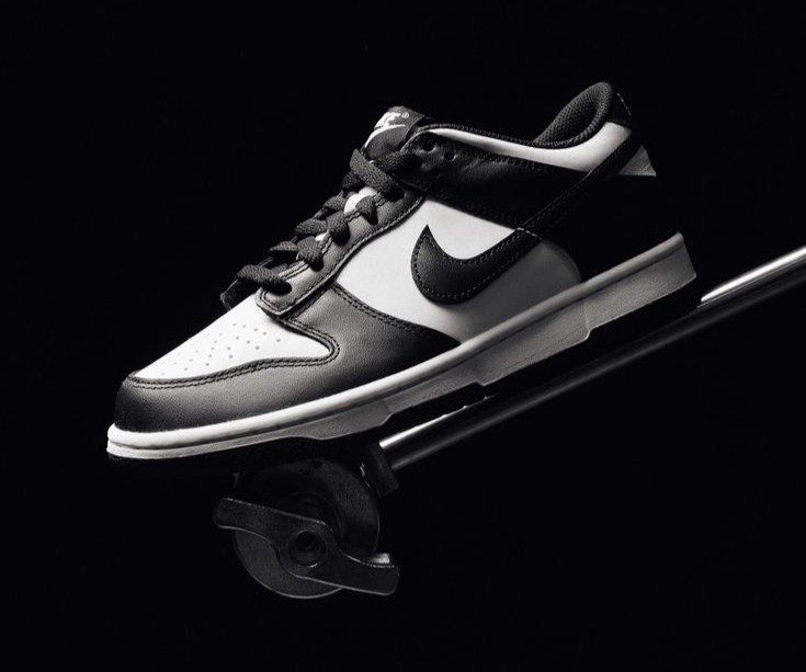 Pair of white Nike Air Force 1 sneakers